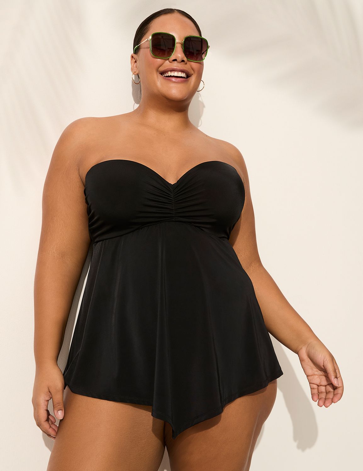 Lane Bryant Plus Size Strapless Tankini Plus Size Strapless