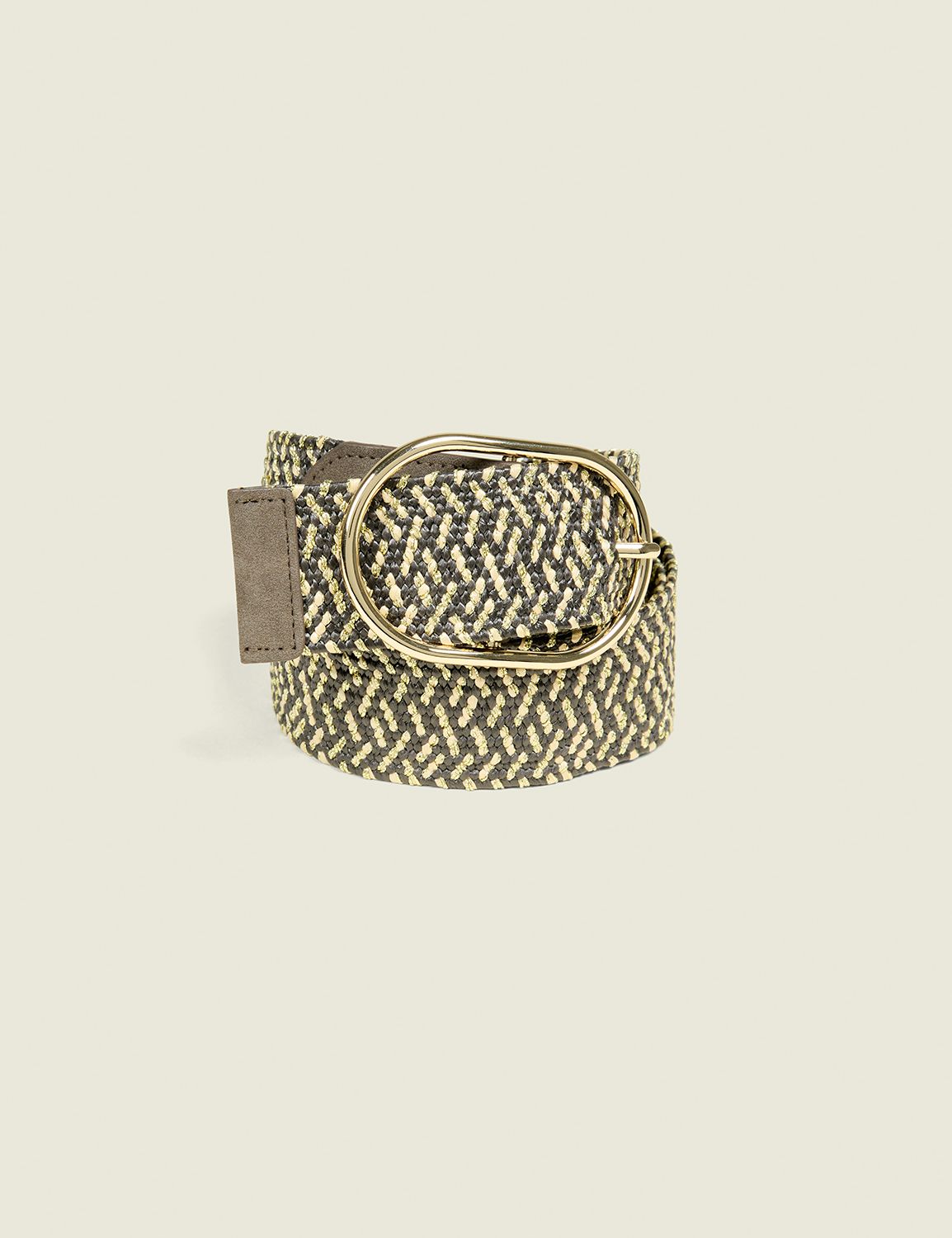 GOLD WOVEN STRETCH VERSATILE BELT S Product Image 1