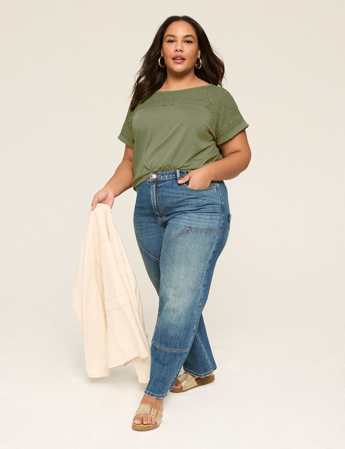 Classic Cap Sleeve Dolman Boat Neck Product Image 3
