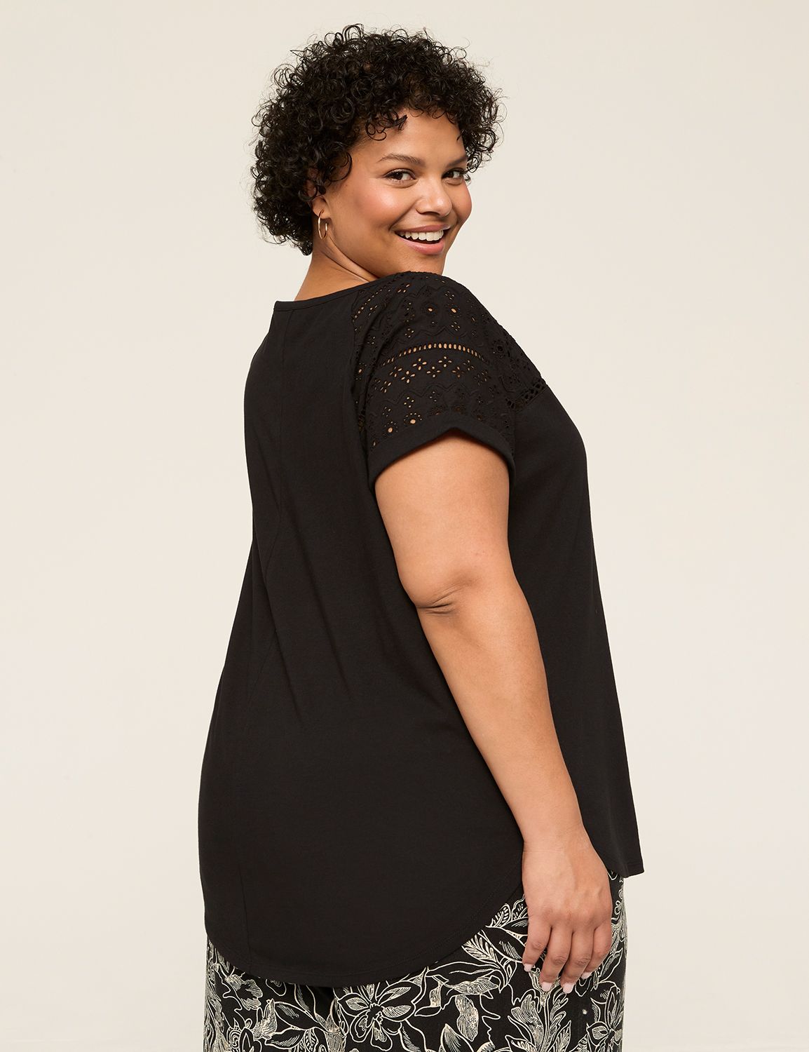 Classic Cap Sleeve Dolman Boat Neck Product Image 2