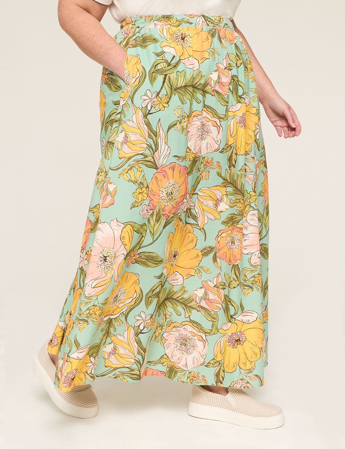 Jupe Longue Maxi Femme Lane Bryant Taille 14/16 - Occasion Très Bon état, Multicolore !