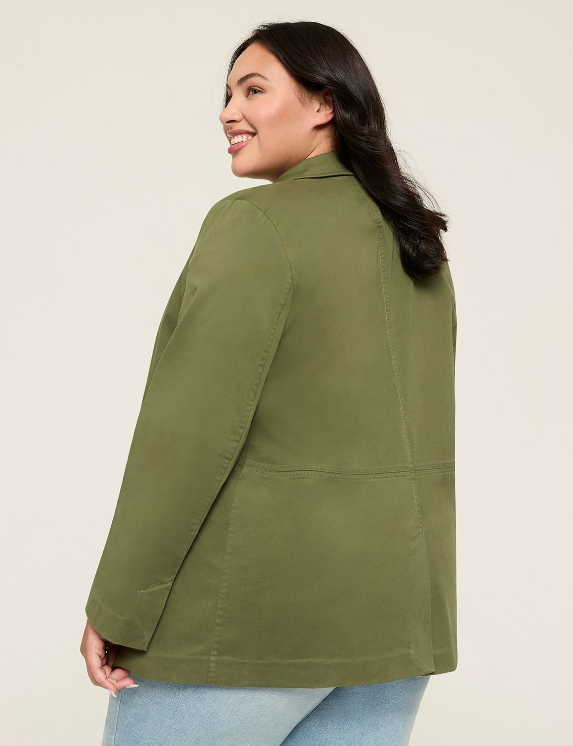 Oversized Twill Jacket | LaneBryant