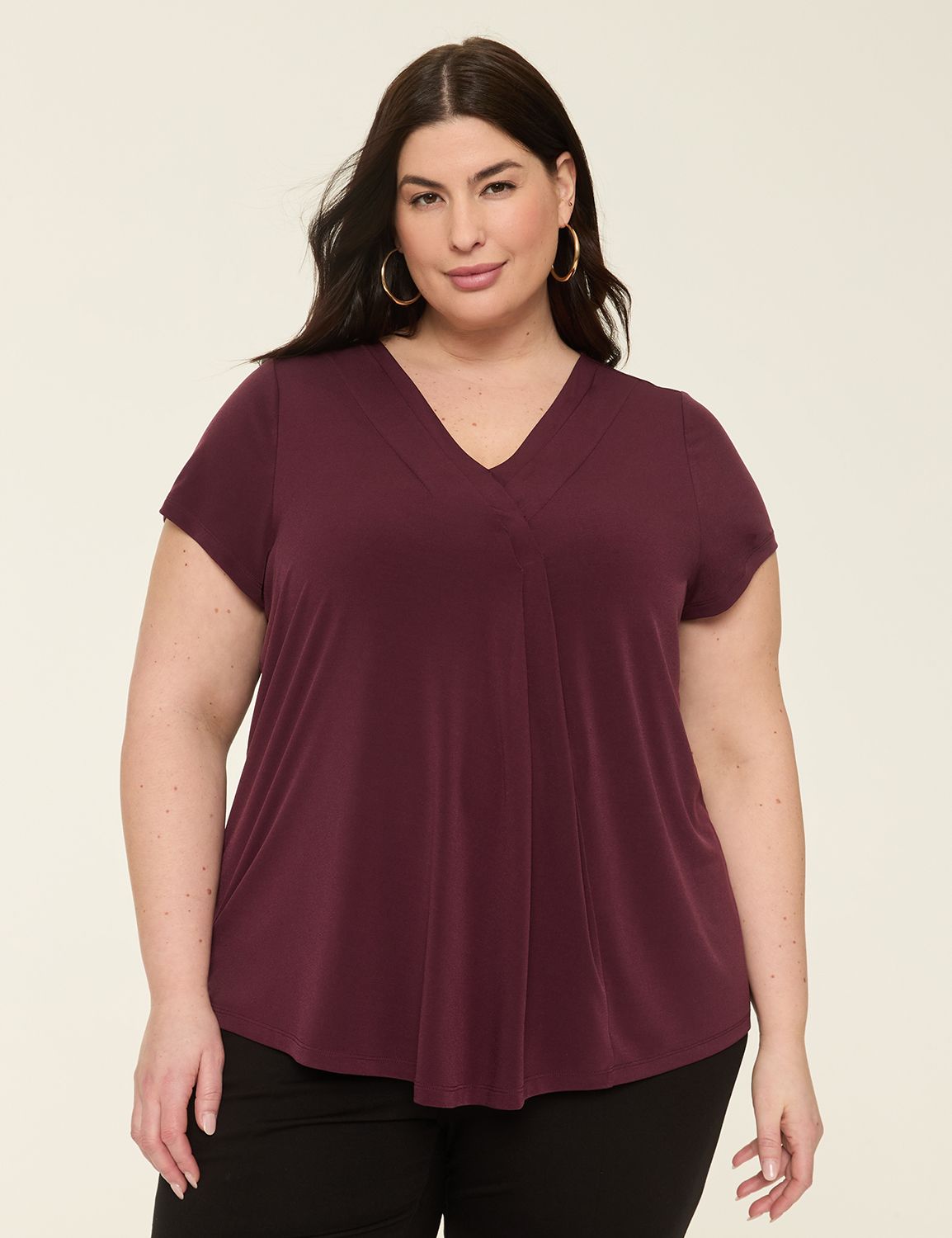 Breezy V Neck Placket Dolman