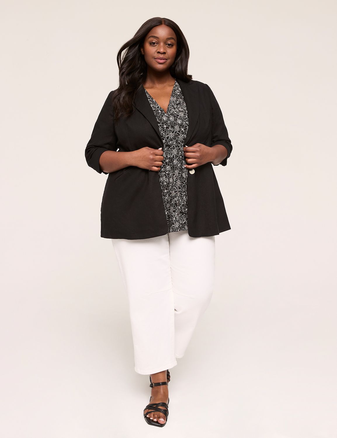 Cap Sleeve Dolman V-Neck Matte Jers Product Image 3