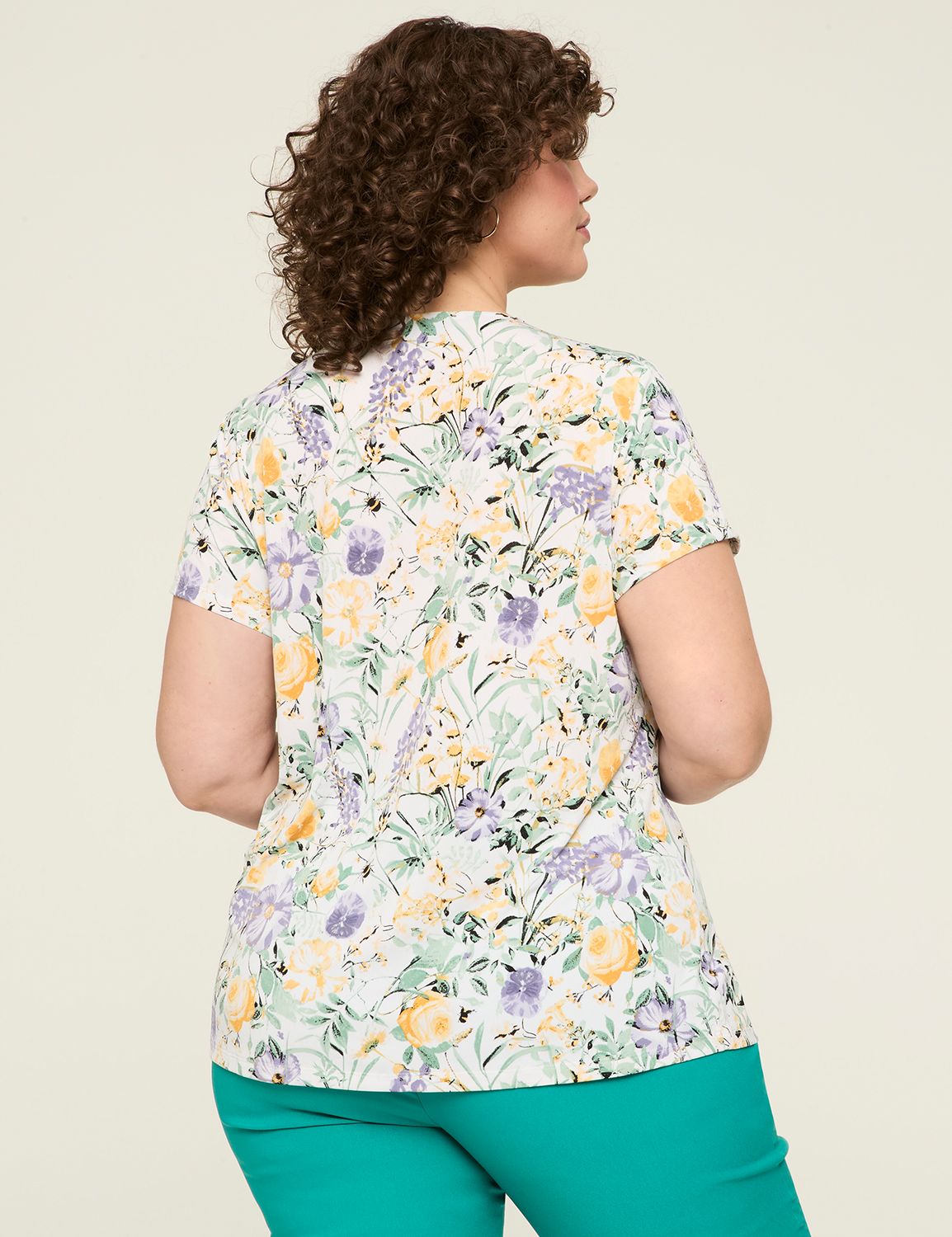 Coral Gauze V Neck Dolman main image 1