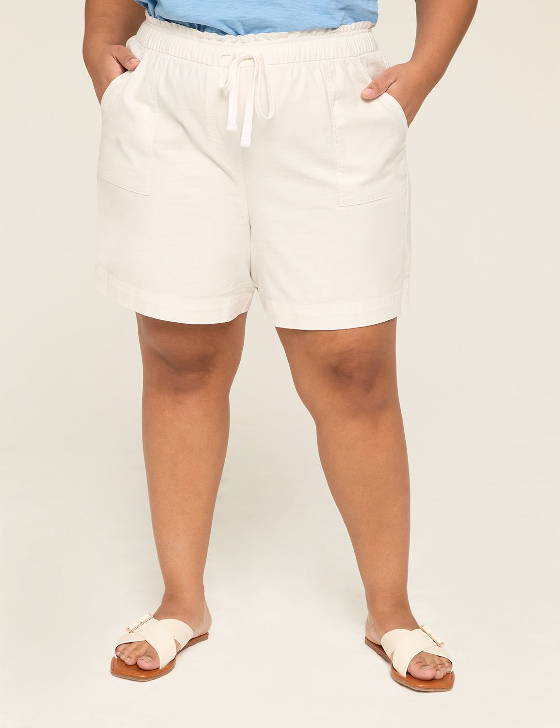 Slub Pull-On Short