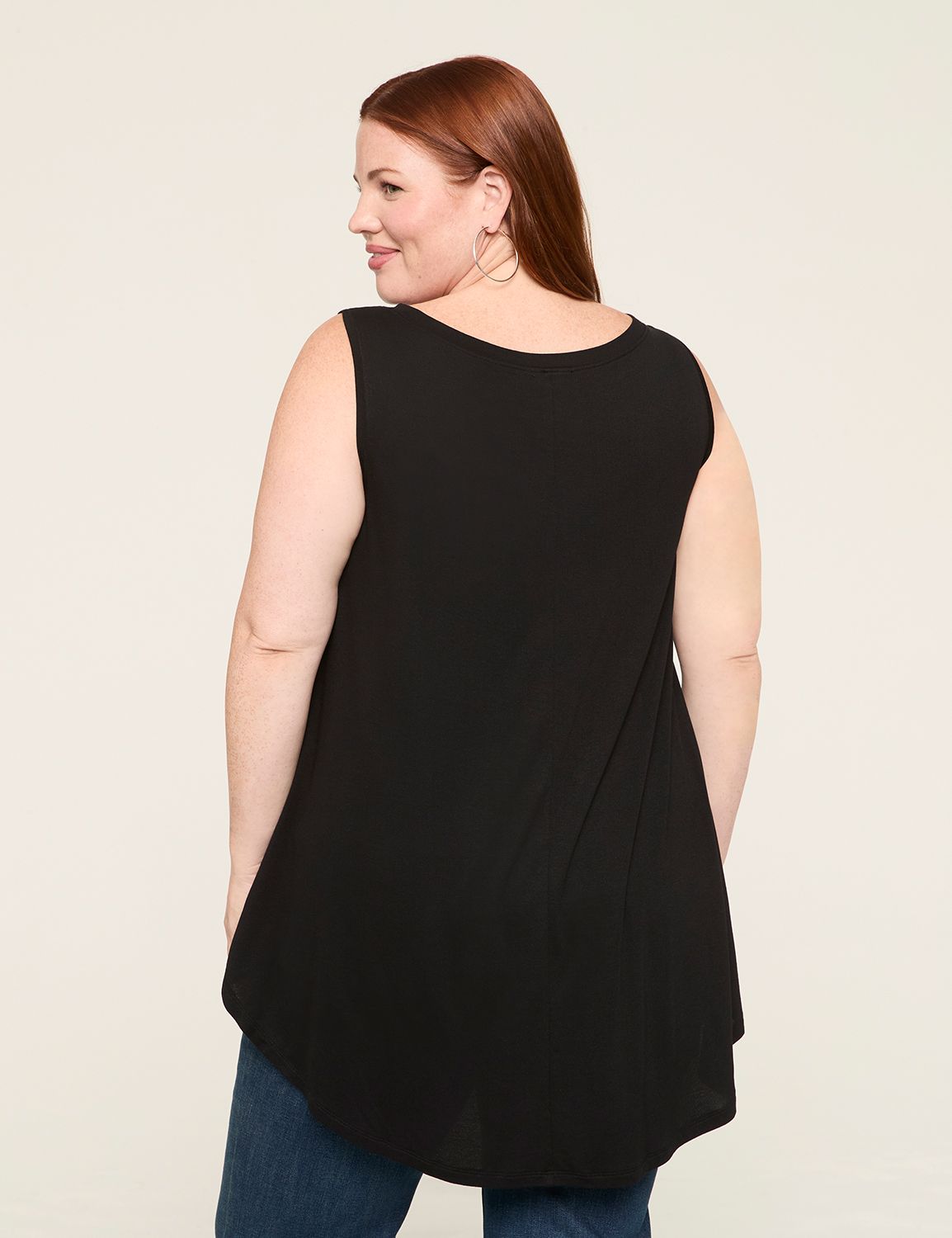 Boat Neck Swing Popcorn Top - Black