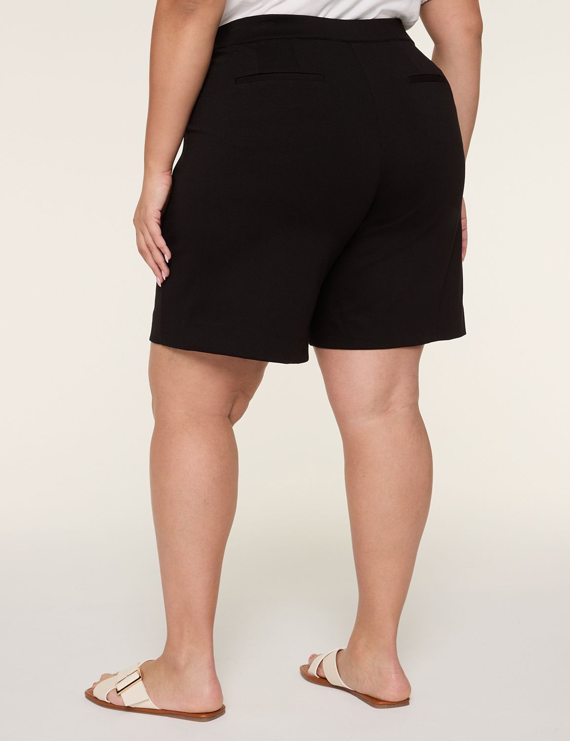 PULLON PONTE WIDELEG TROUSER SHORTS Product Image 2