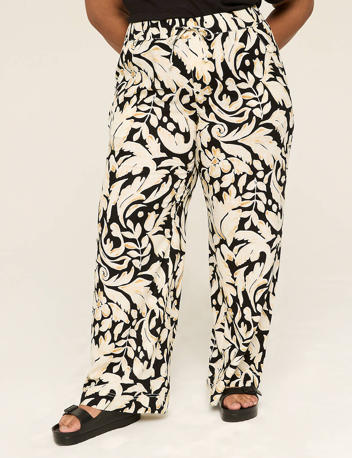 Matte Jersey Pull-On Wide Leg Pant | LaneBryant Matte Jersey Pull-On Wide Leg Pant | LaneBryant