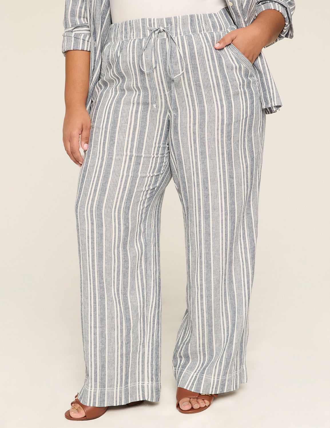 【BAON】Sandry linen banding pants Ada_linen_pant-Pants-KC1408-