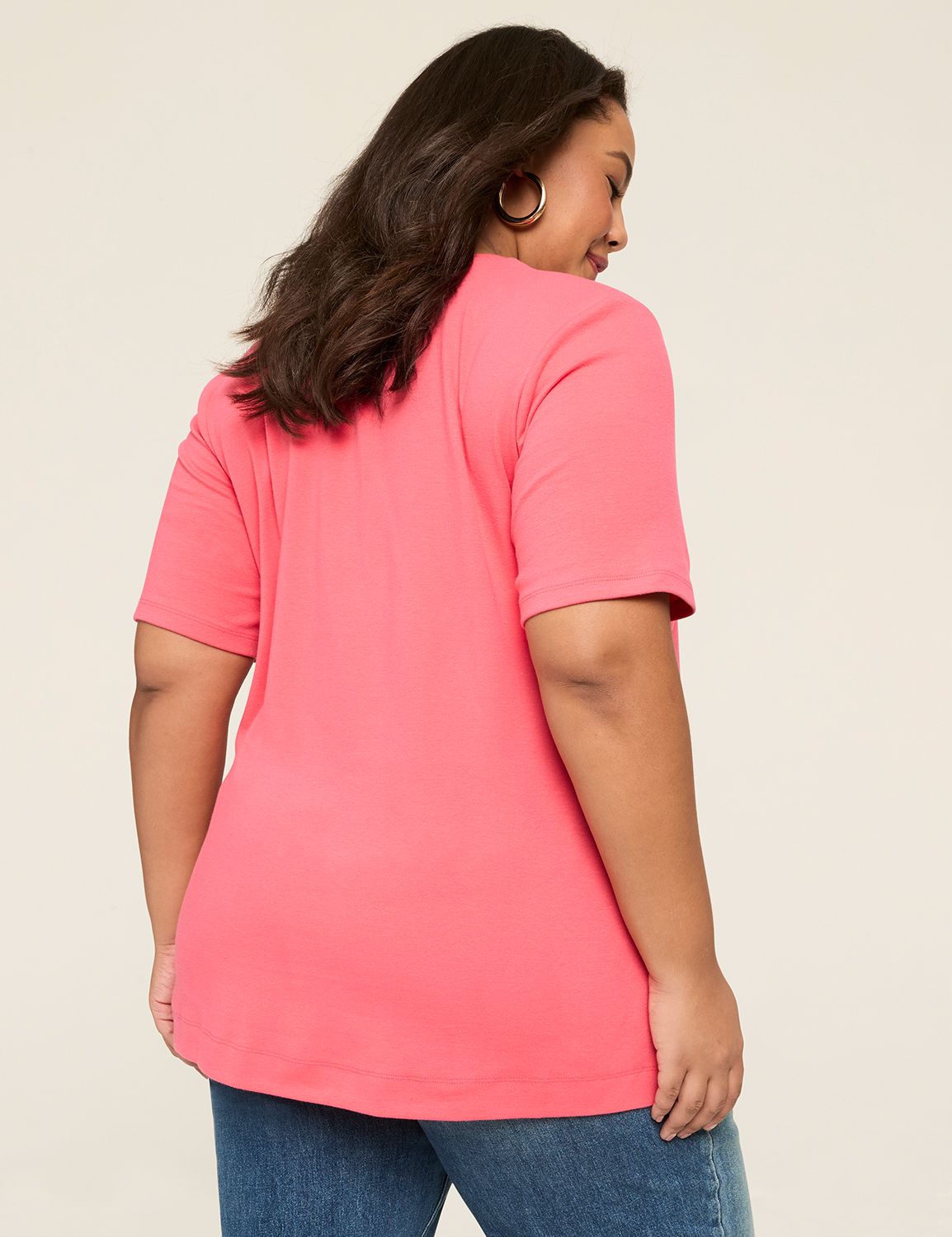 V-NECK BELL SLEEVE TUNIC - ELANUR main image 1