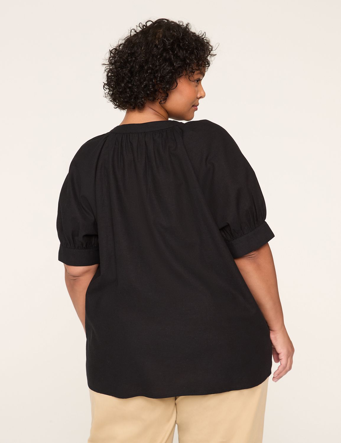 Easy SS Raglan Popover Blouse (EMBR Product Image 2