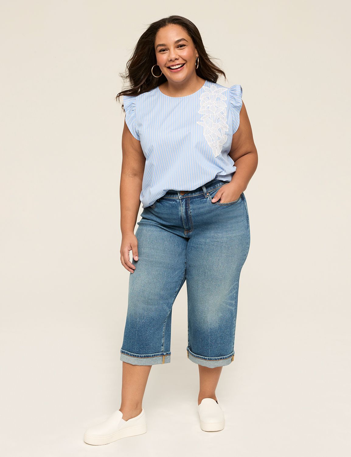 VERY J Ruffle Cap Sleeve Top & Shorts Set main image 0