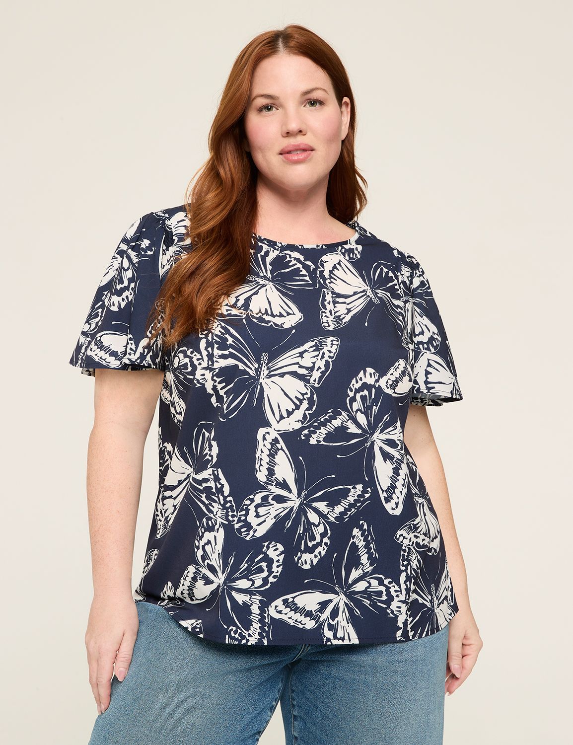 Classic Short Sleeve Crew Neck Top Product Image 1