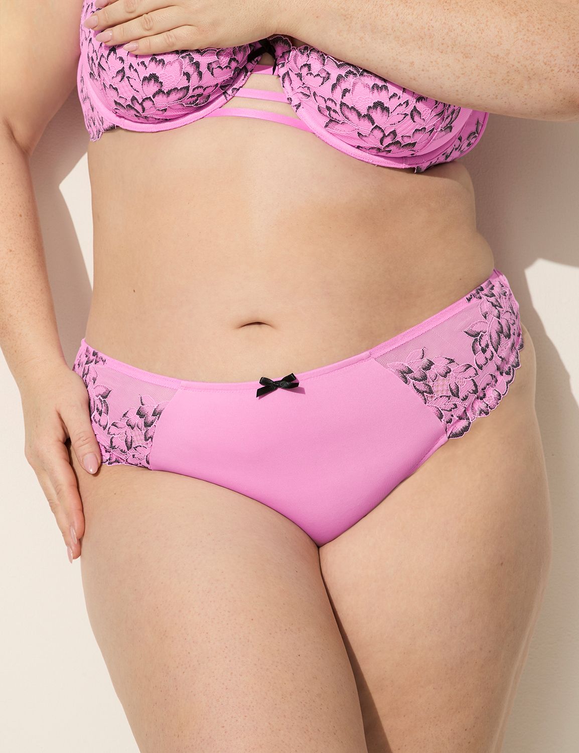 Lace Waist Split Gusset Thong 11438 Product Image 1