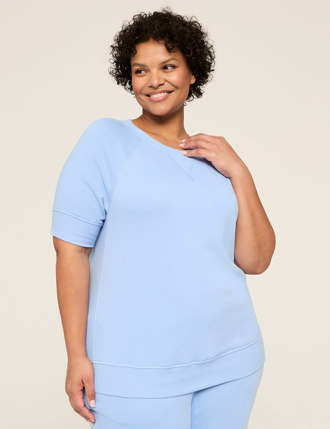 LIVI Elbow Sleeve Crew Neckline Fre Product Image 1