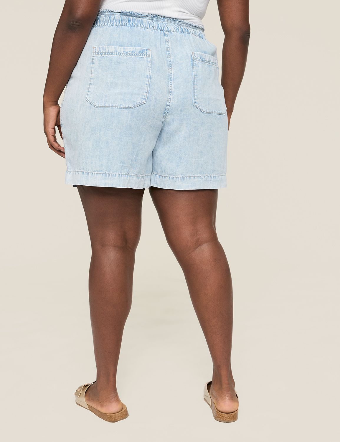 The Softest Short - DENIM TENCEL LU Product Image 2