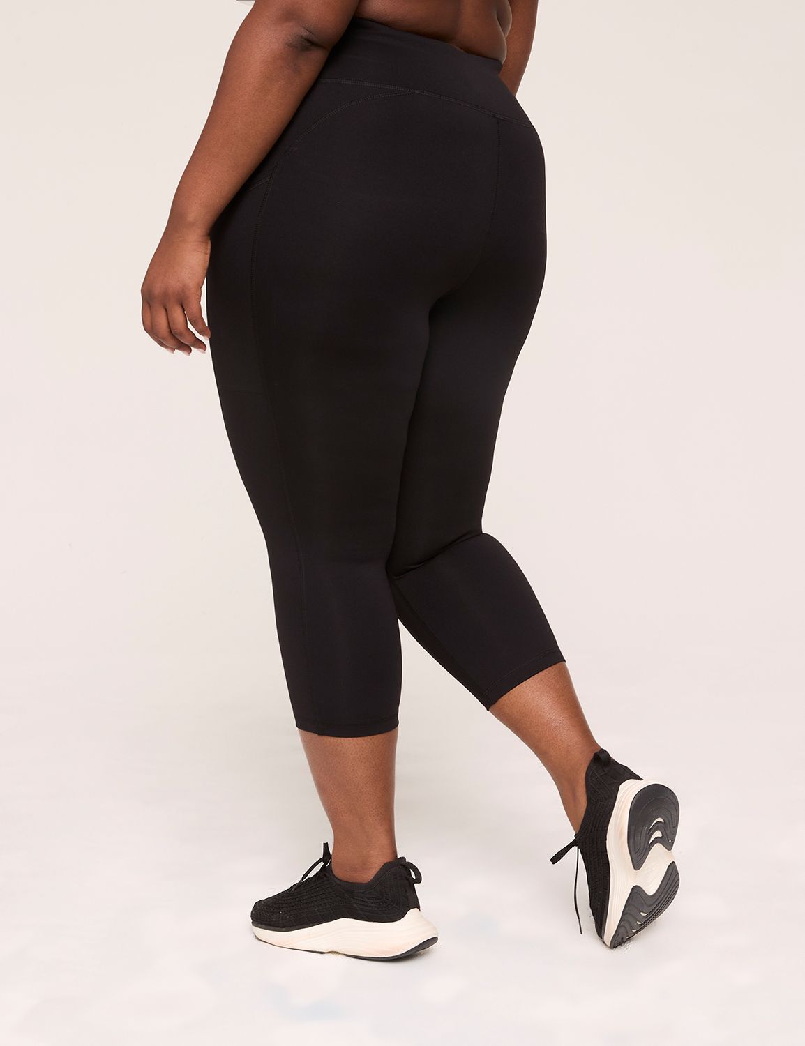 LIVI High Rise Wicking Capri Leggin LaneBryant