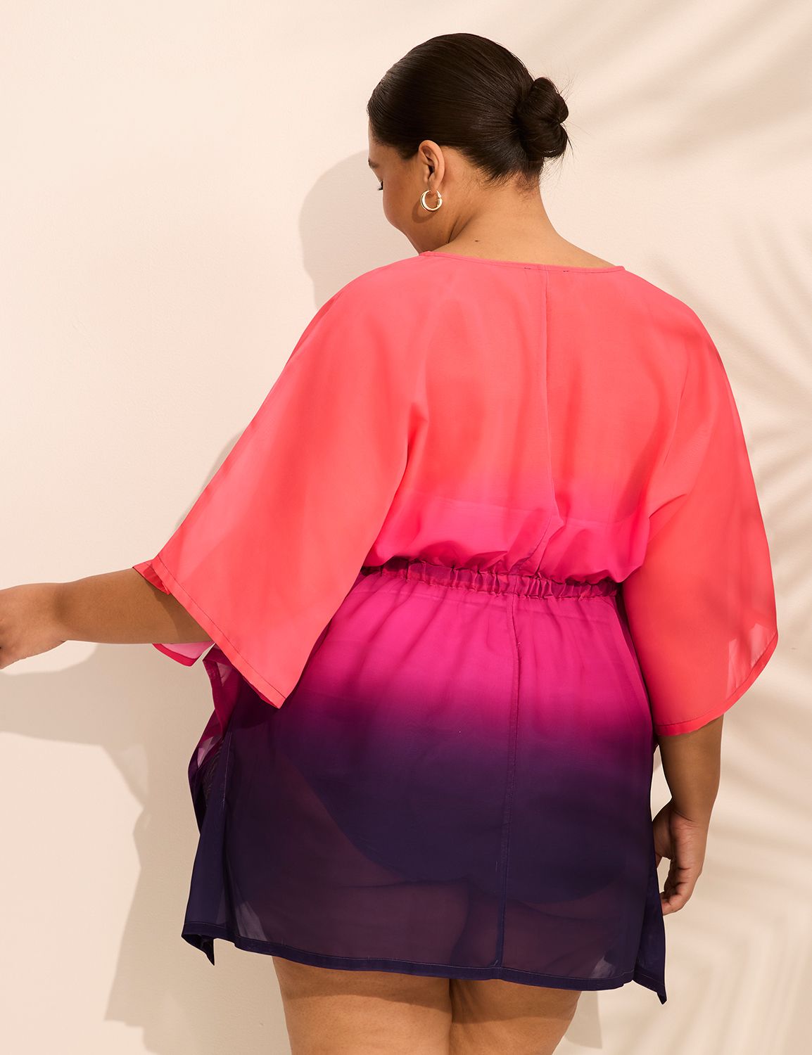 Ombre Chiffon Dolman Cover-Up