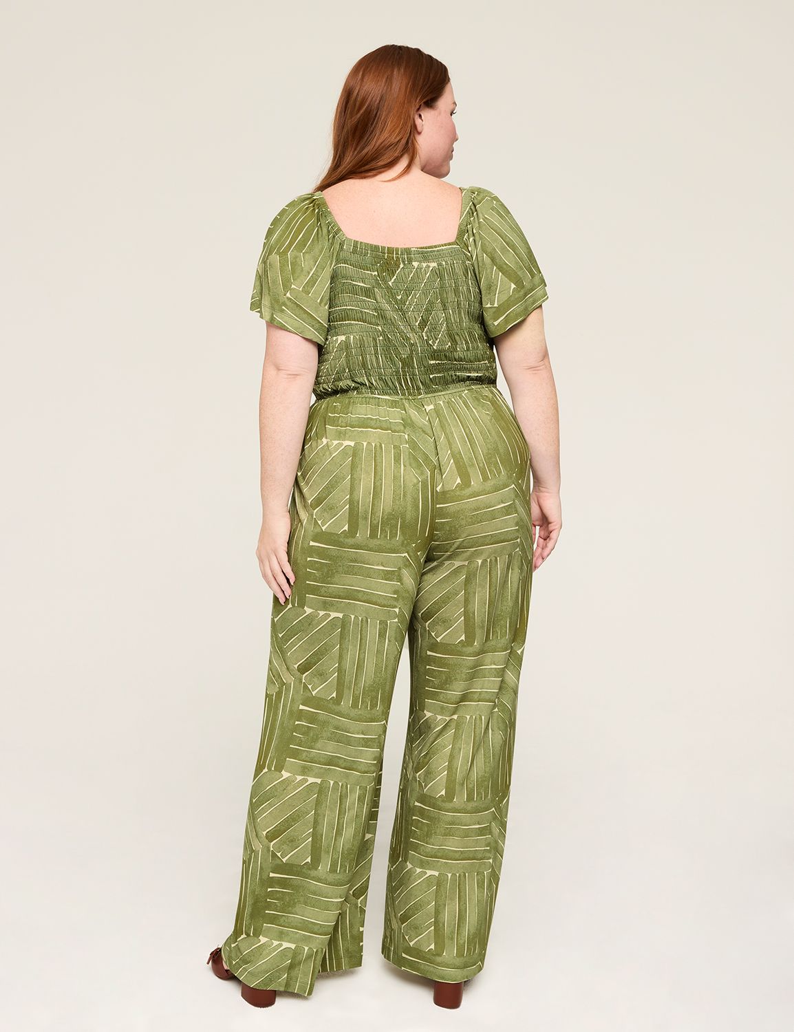 FLUTTER SLEEVE  SMOCKED JUMPSUIT 11 Product Image 2