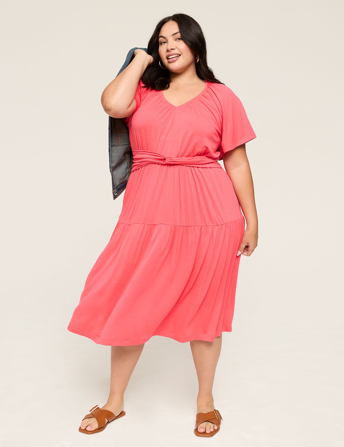 Flutter Slv Twist Dress