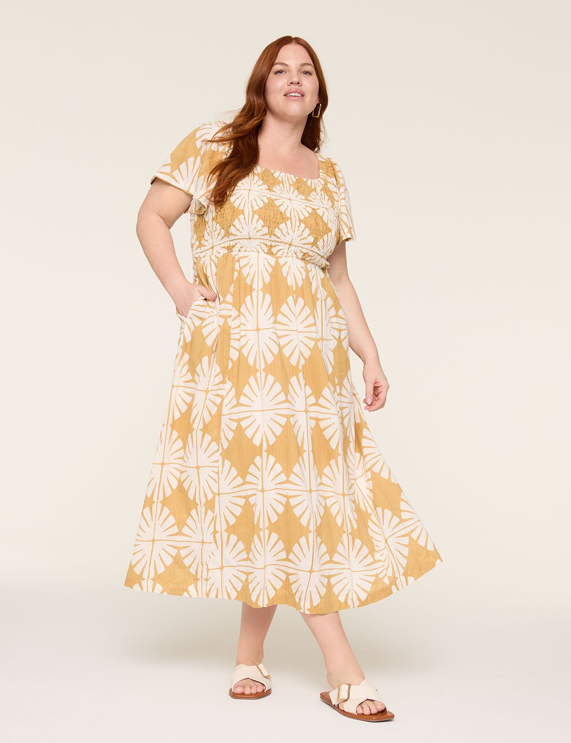 Embroidered Bodice Flutter Max Ivory main image 0