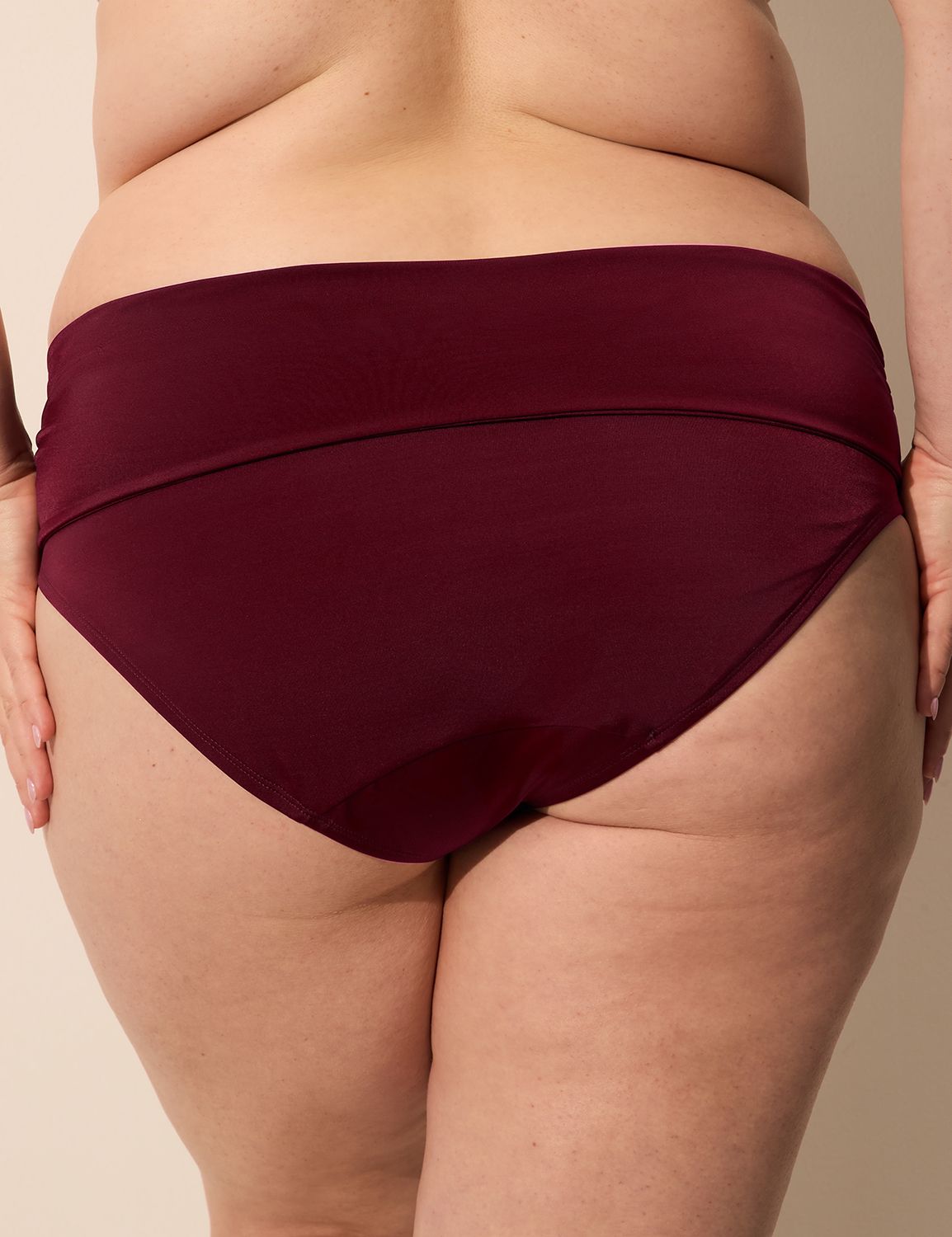 Foldover-Waist Swim Brief