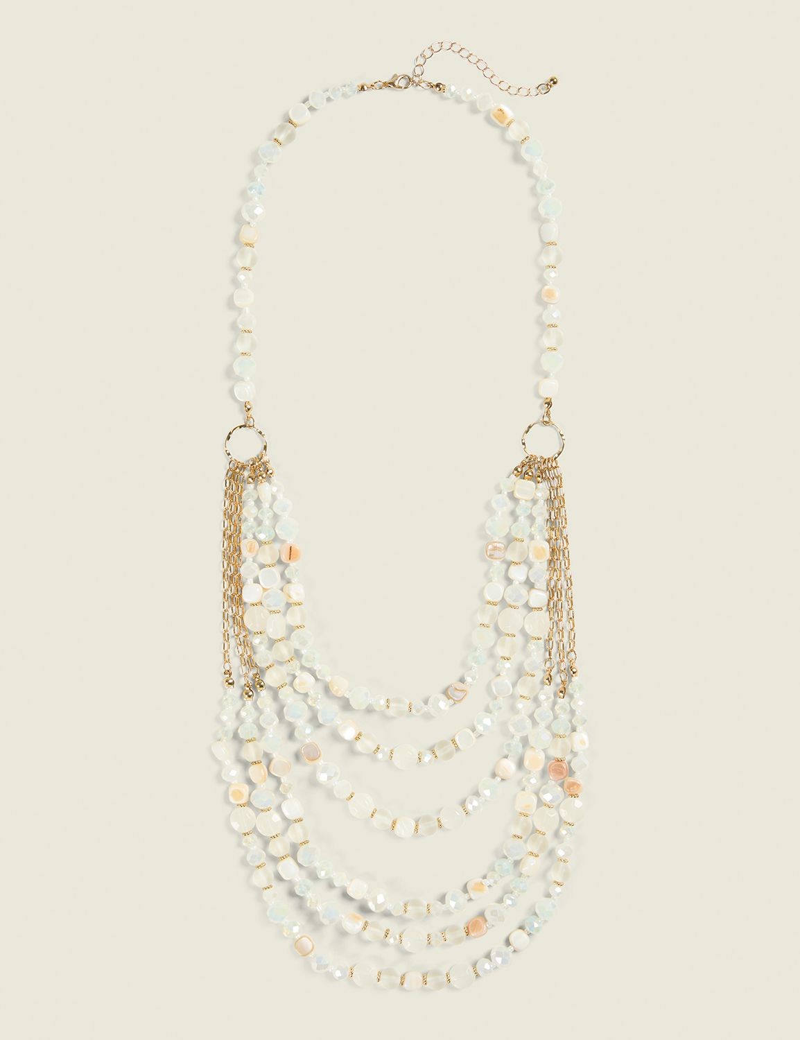 Rainbow Station Necklace Clear Crystal OS main image 0