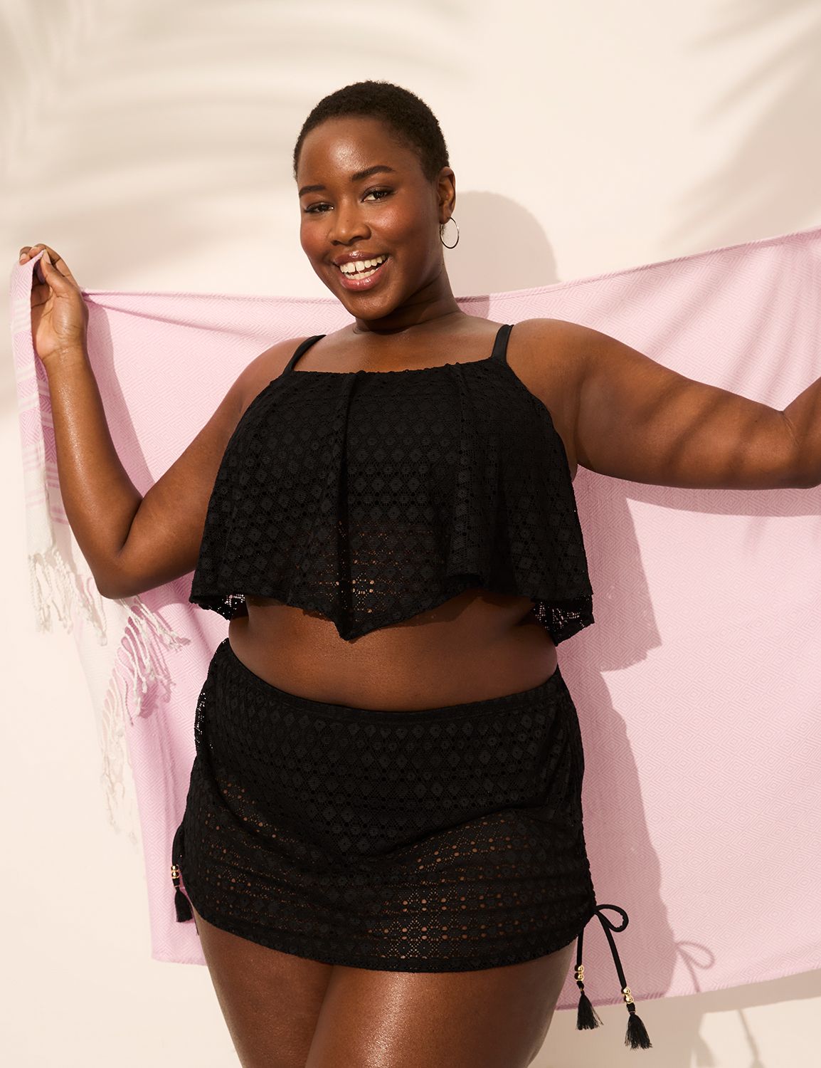 Crochet Cinch Ties Swim Skirt 11438 Product Image 4