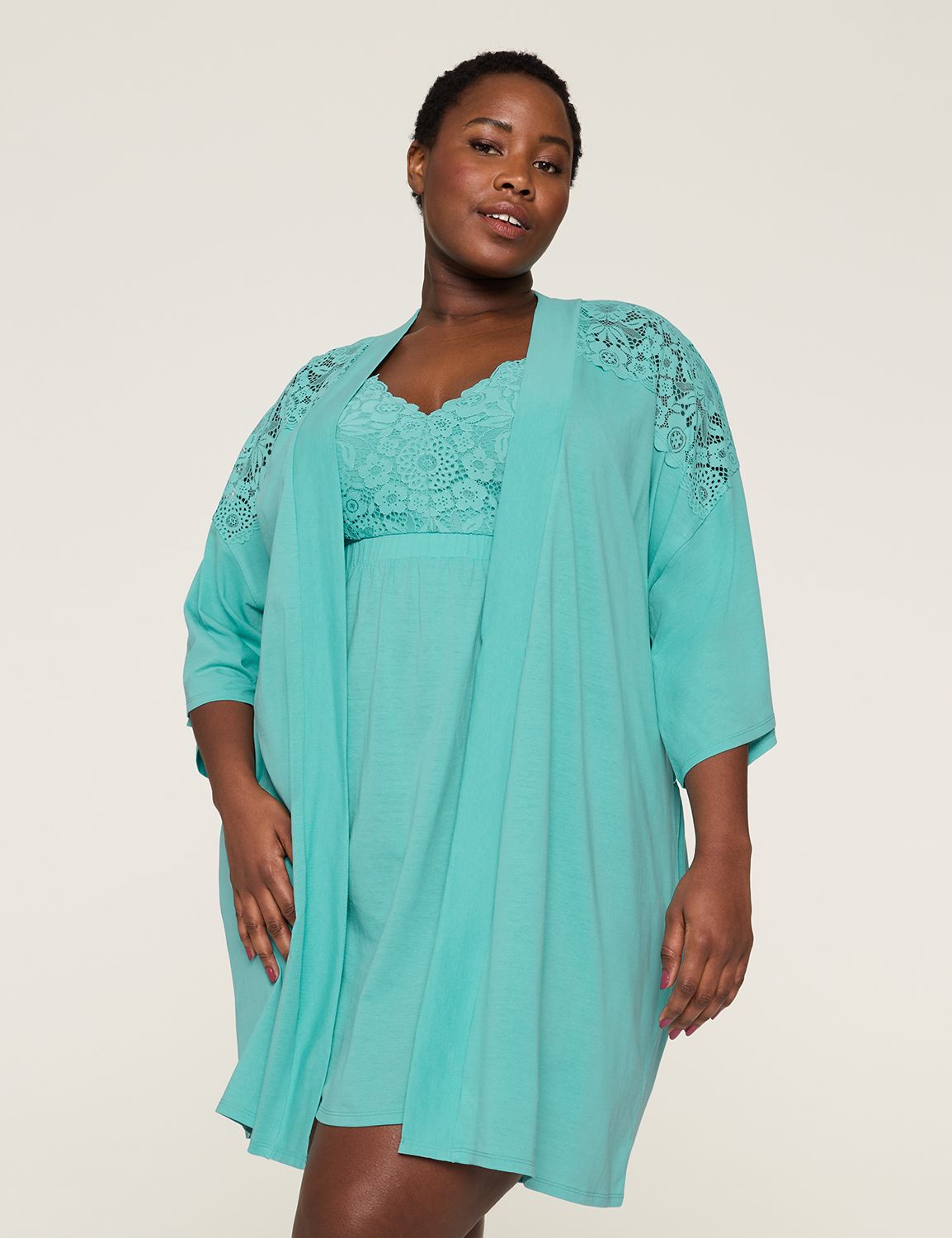 CVC Crochet Lace Yoke Ruffle Trim R Product Image 3