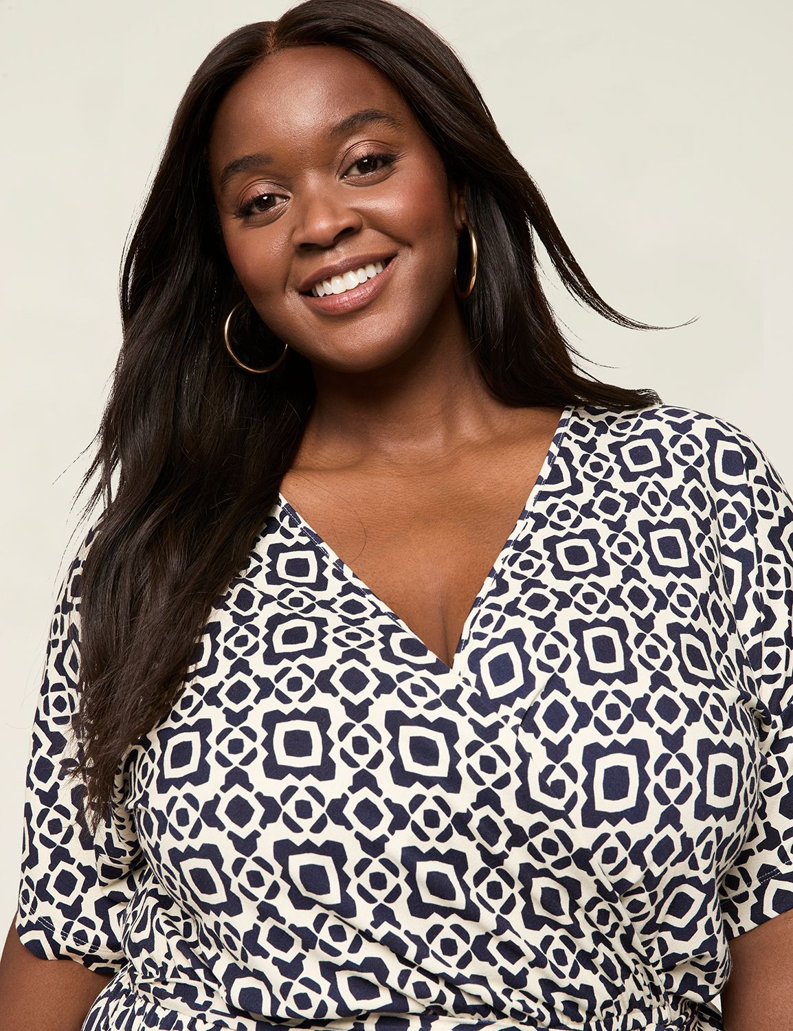 SURPLICE KIMONO SLEEVE TIE WAIST JU | LaneBryant