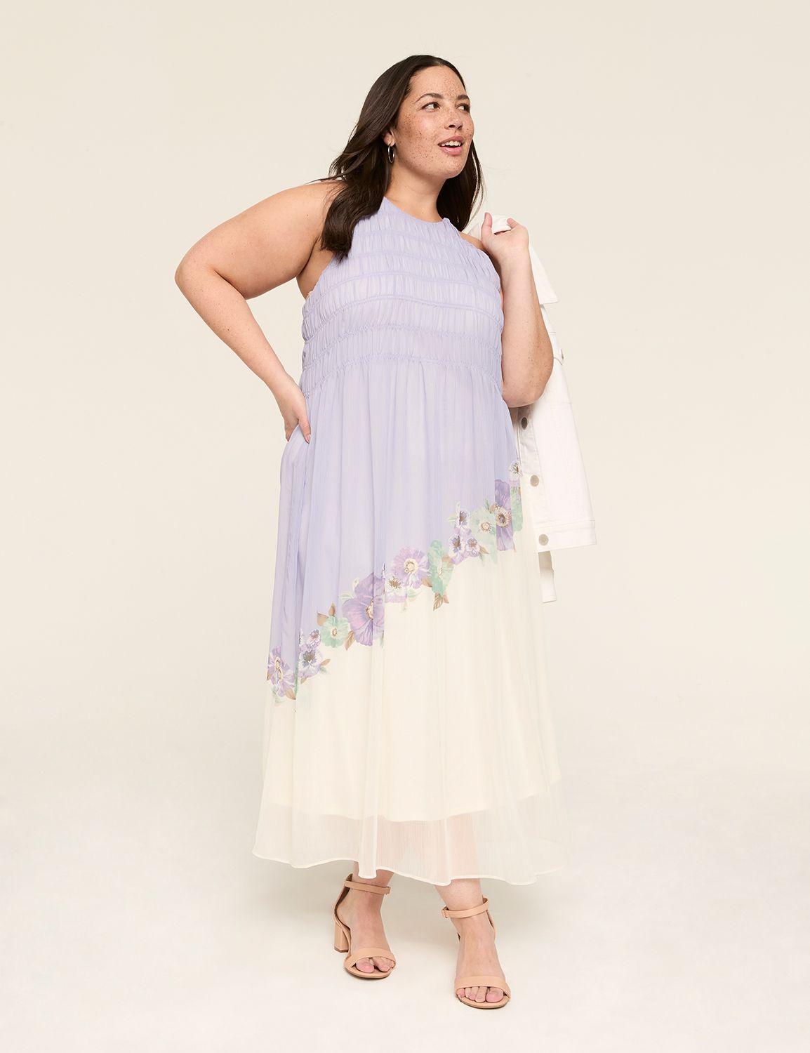 SL SHIRRED BODICE MAXI SUN DRESS 11 Product Image 1