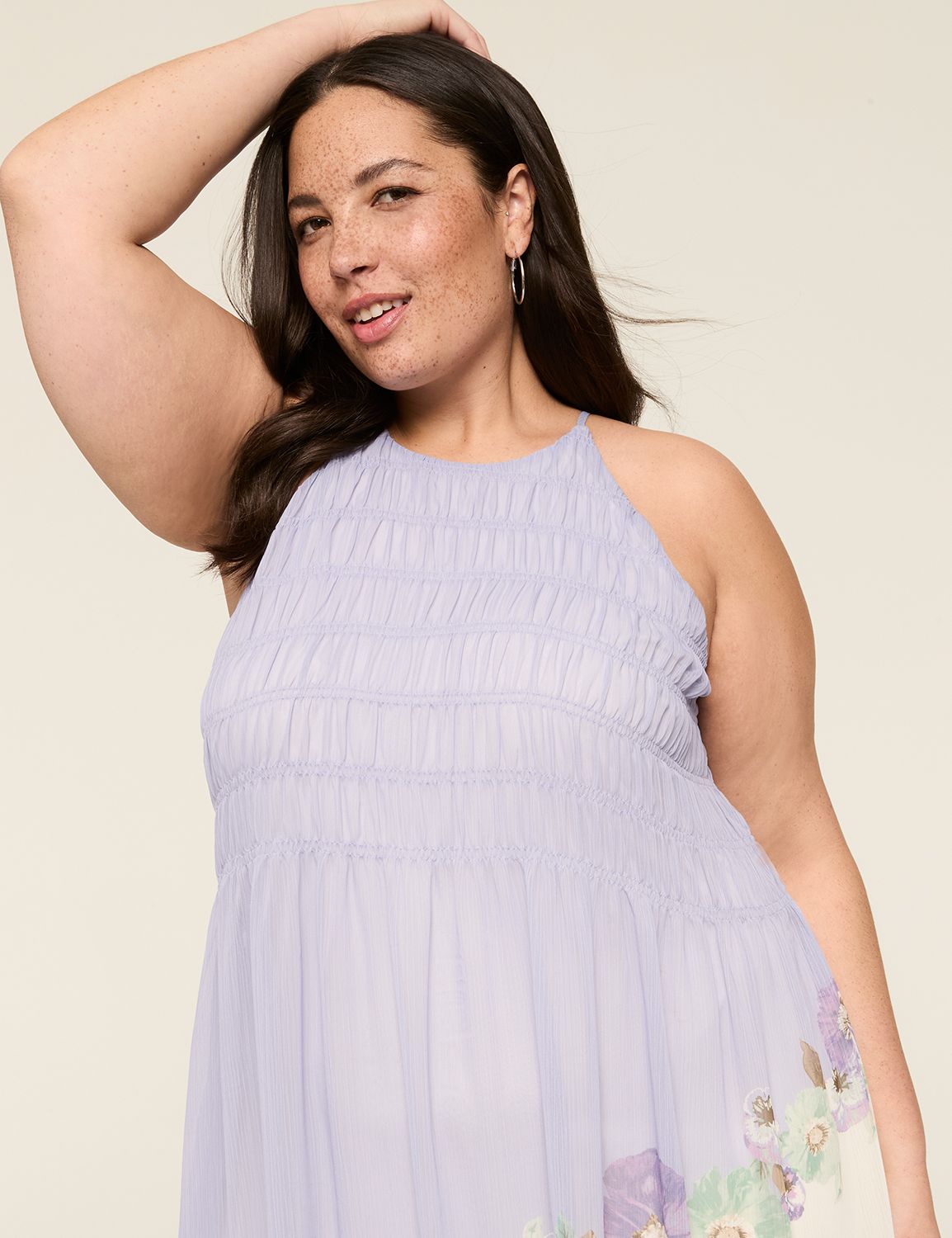 SL SHIRRED BODICE MAXI SUN DRESS 11 Product Image 3