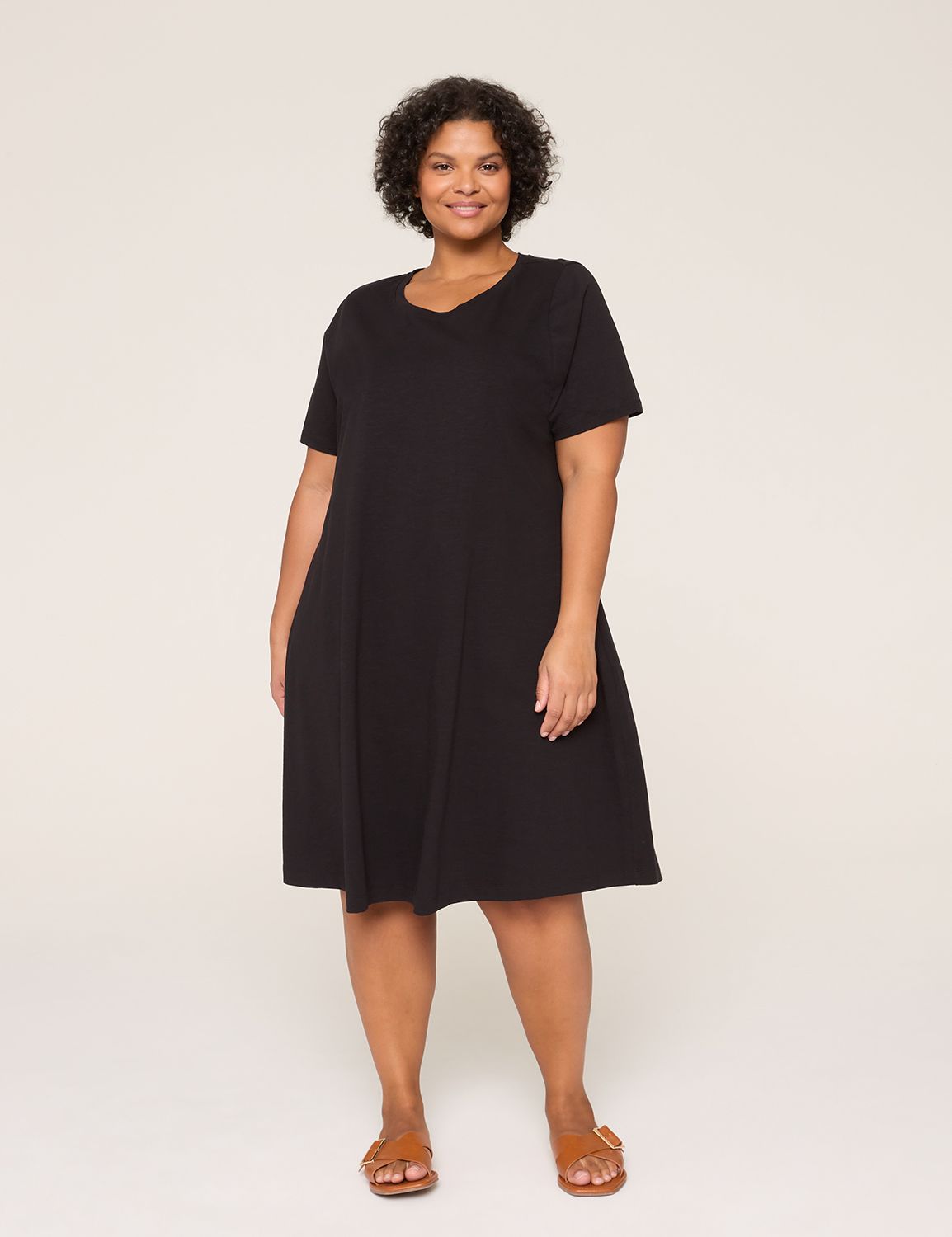 CREWNECK EASY SWING TSHIRT DRESS 11 Product Image 1