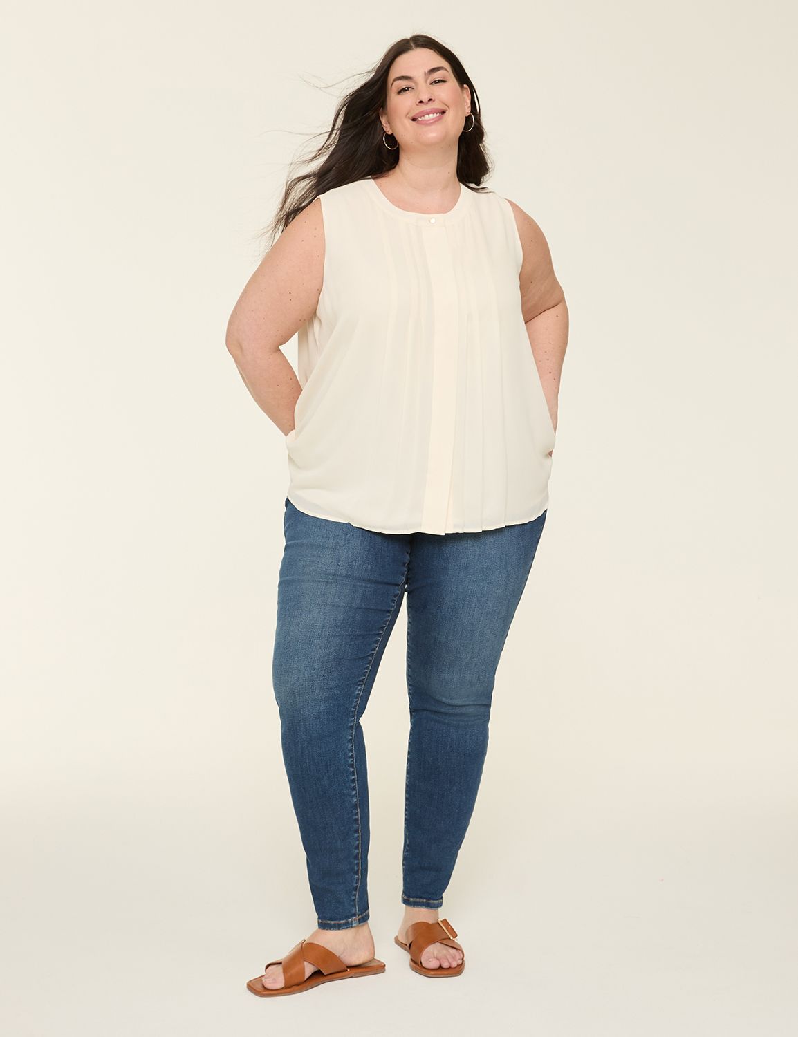 COLLARLESS 1 VISIBLE BUTTON