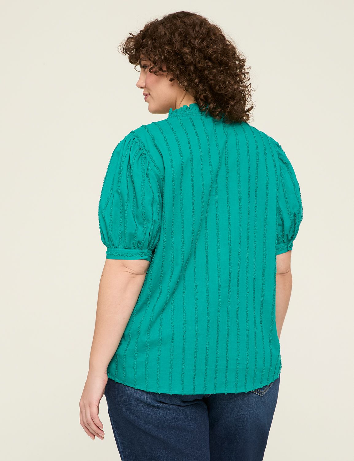 Classic Short Sleeve V-Neck Popover Product Image 2