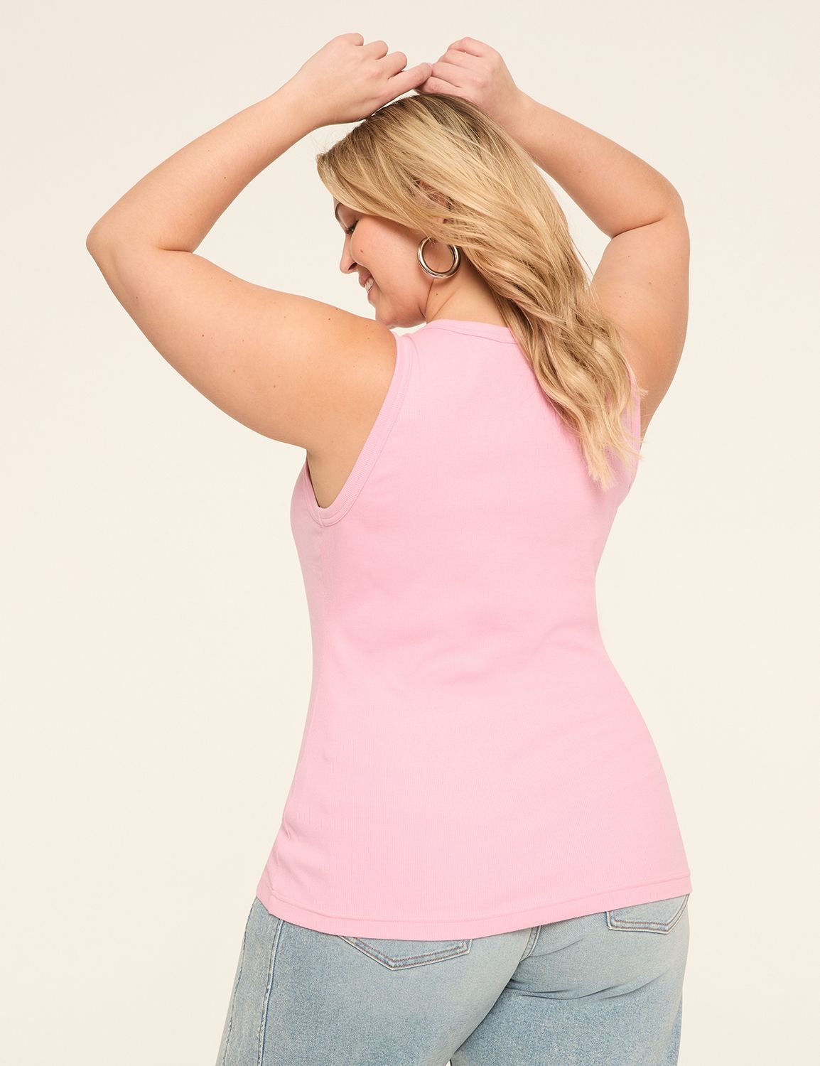 Rib V-Neck Tank