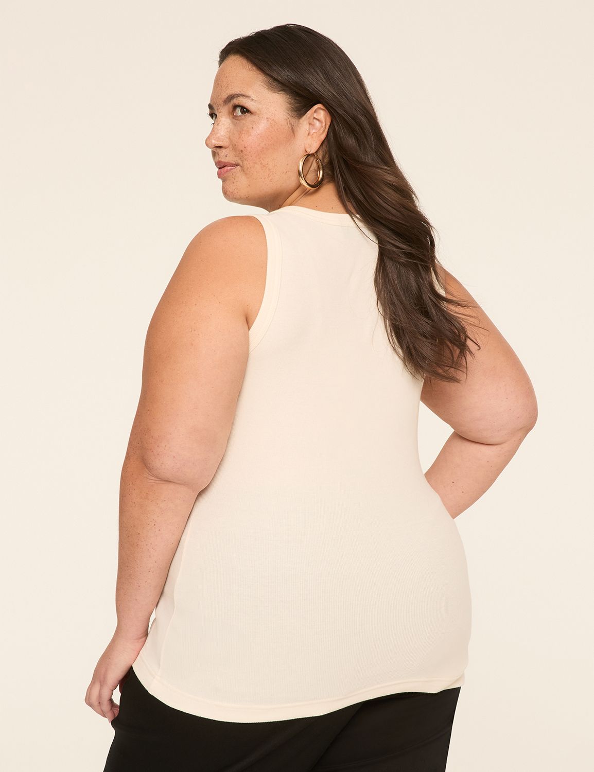 Rib V-Neck Tank