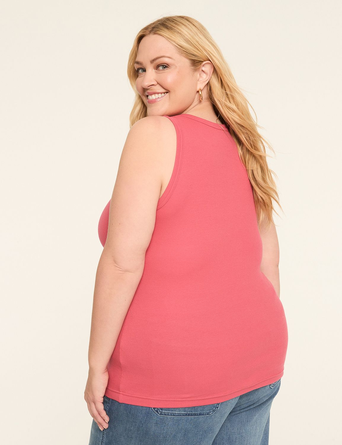 Rib V-Neck Tank
