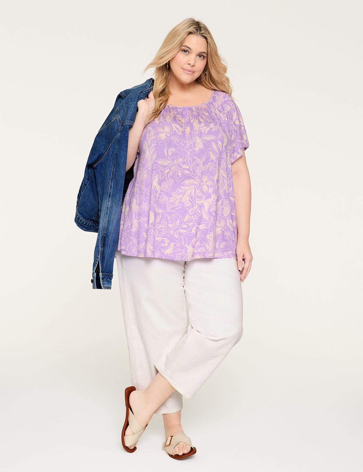 Refined Short Flutter Sleeve Boat N Product Image 3