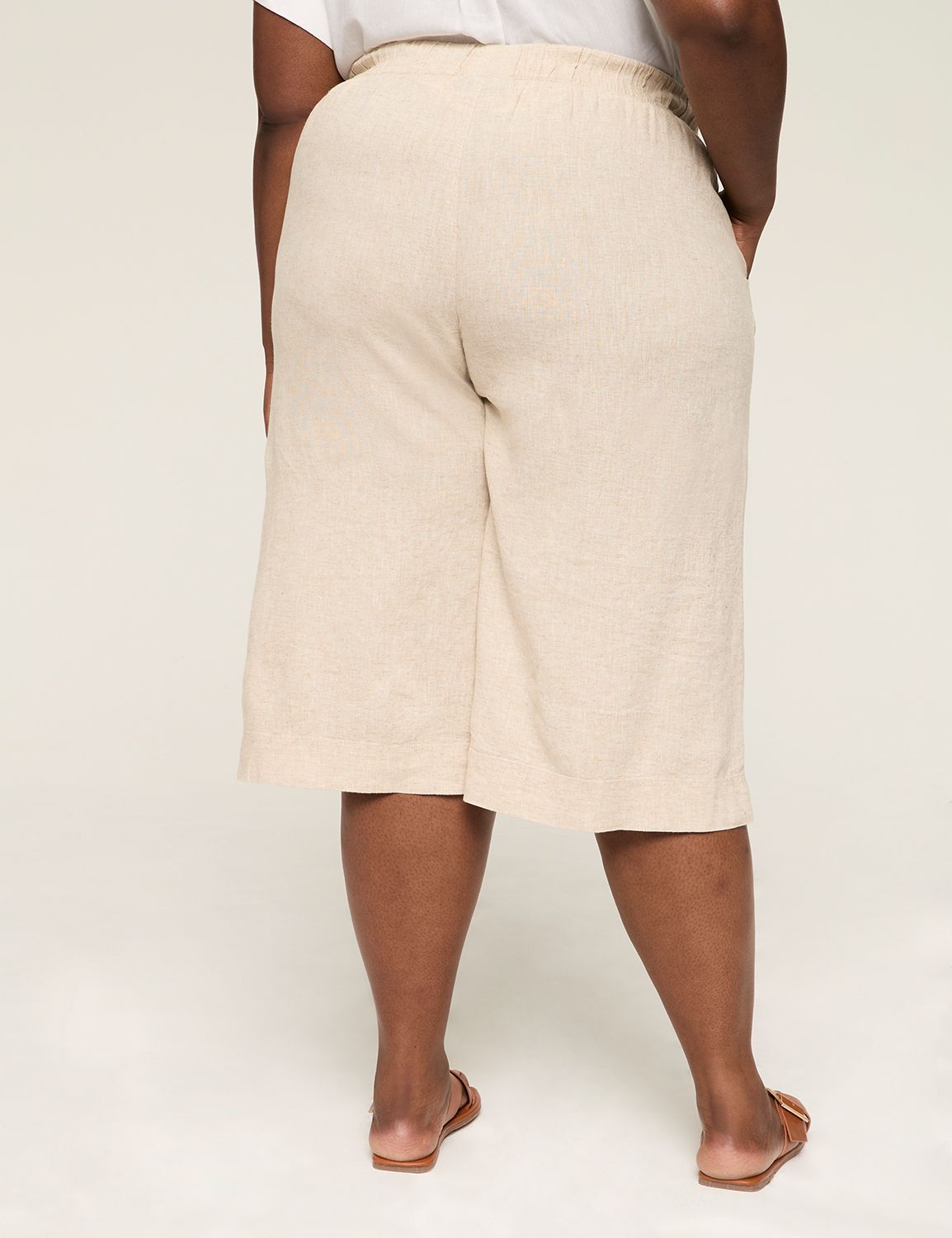 The Softest Wideleg Culotte- Linen Product Image 2