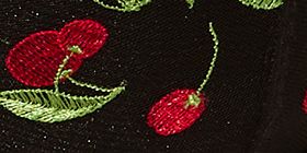 Embroidered Unlined Quarter Cup Bra