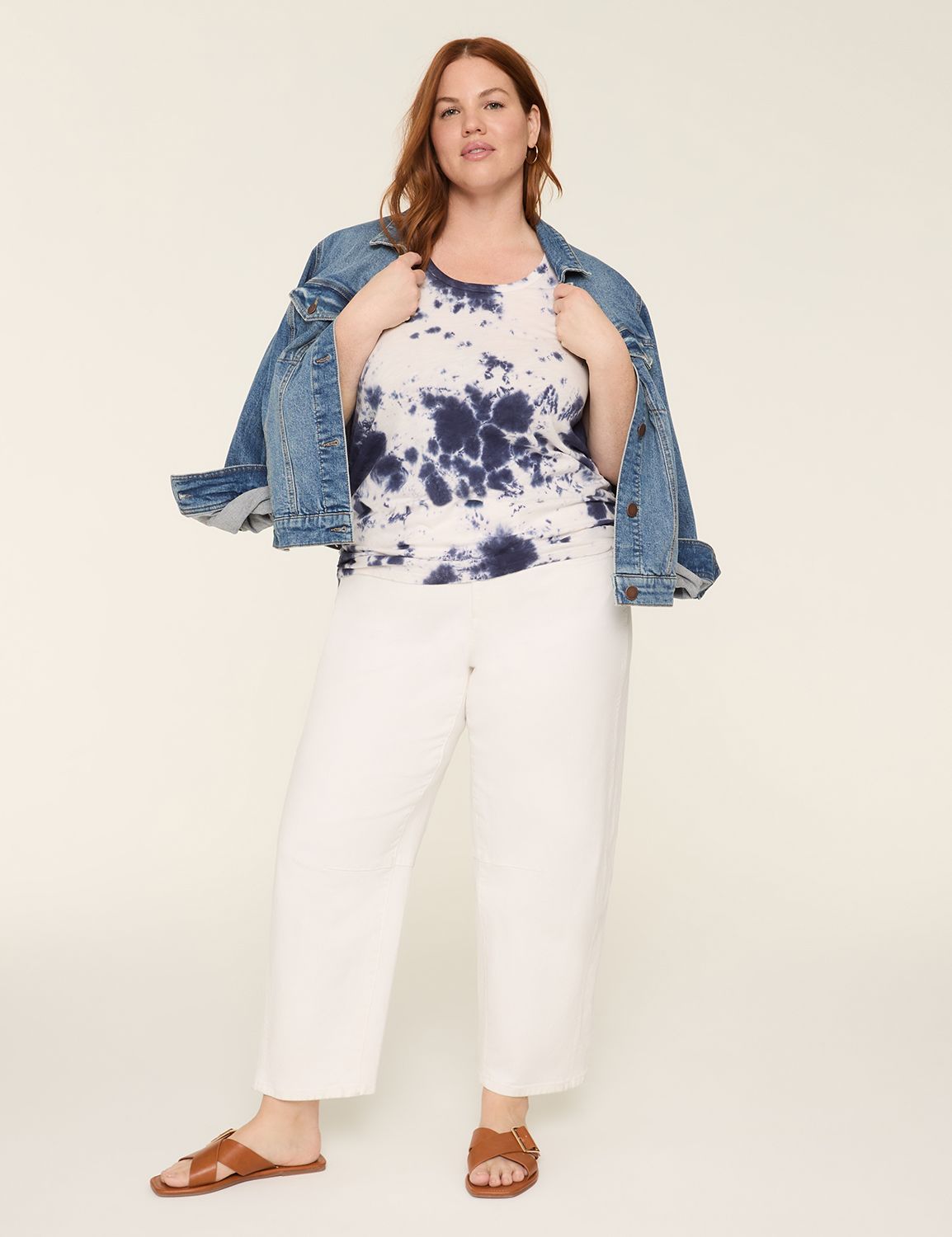 Casual Scoop Neck Side Ruched Tank Product Image 3