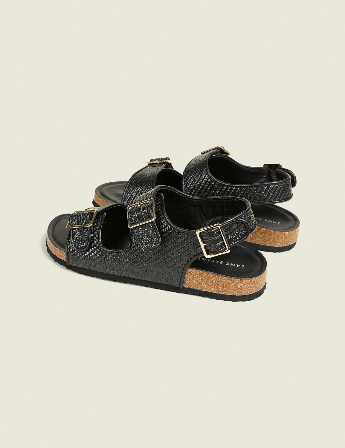 RAFFIA BUCKLE STRAP SANDAL S 114694 Product Image 2