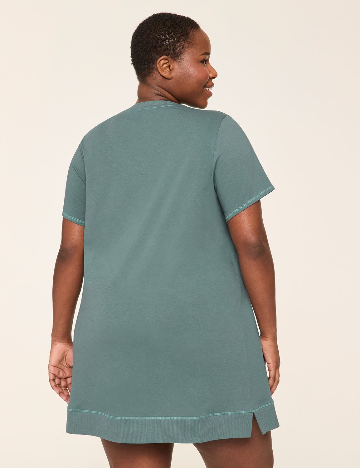 CVC Rib Trim Sleepshirt 1145052 F Product Image 2