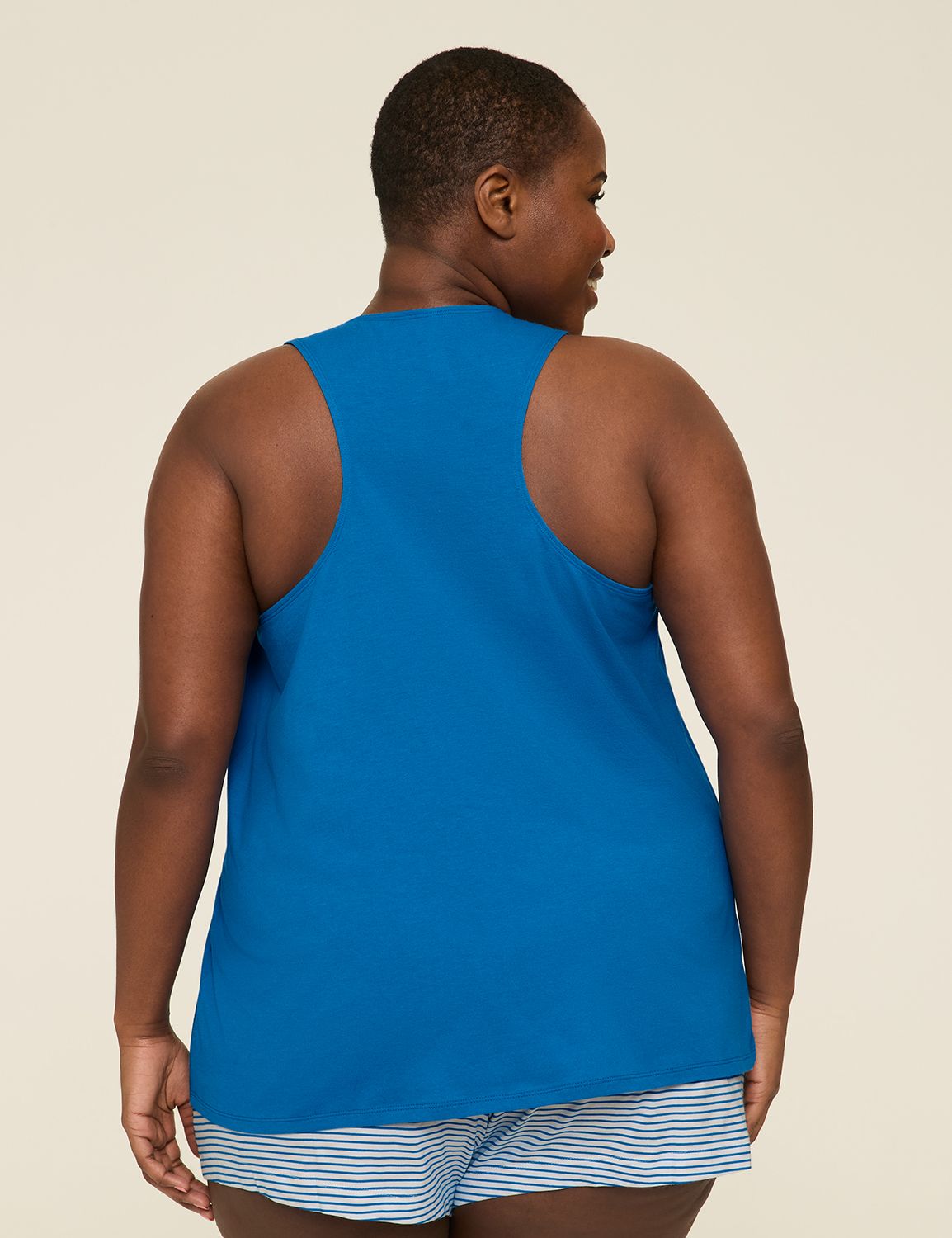 Cotton Racerback Tank and Short PJ Product Image 2