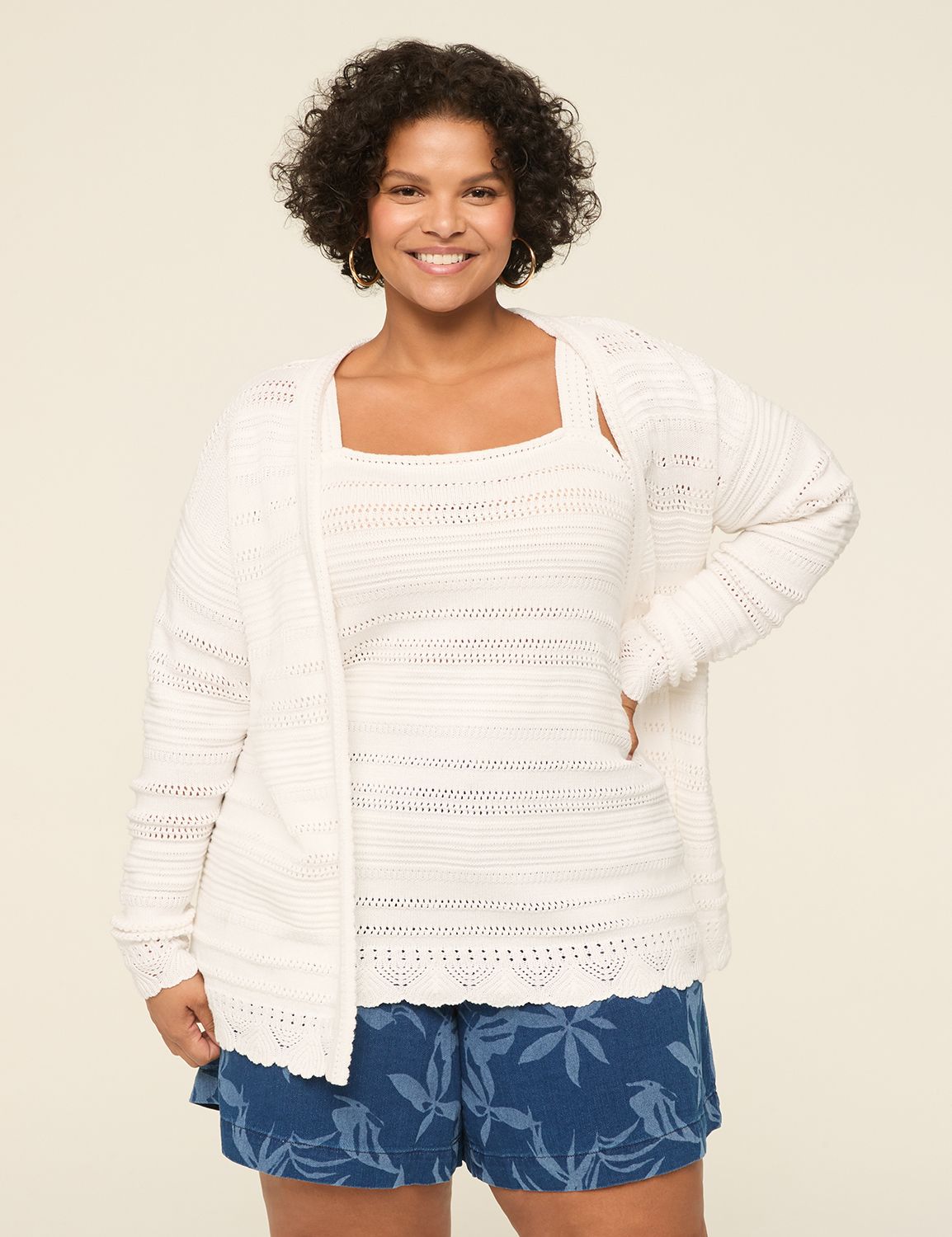 Classic Long Sleeve Button Front La Product Image 1