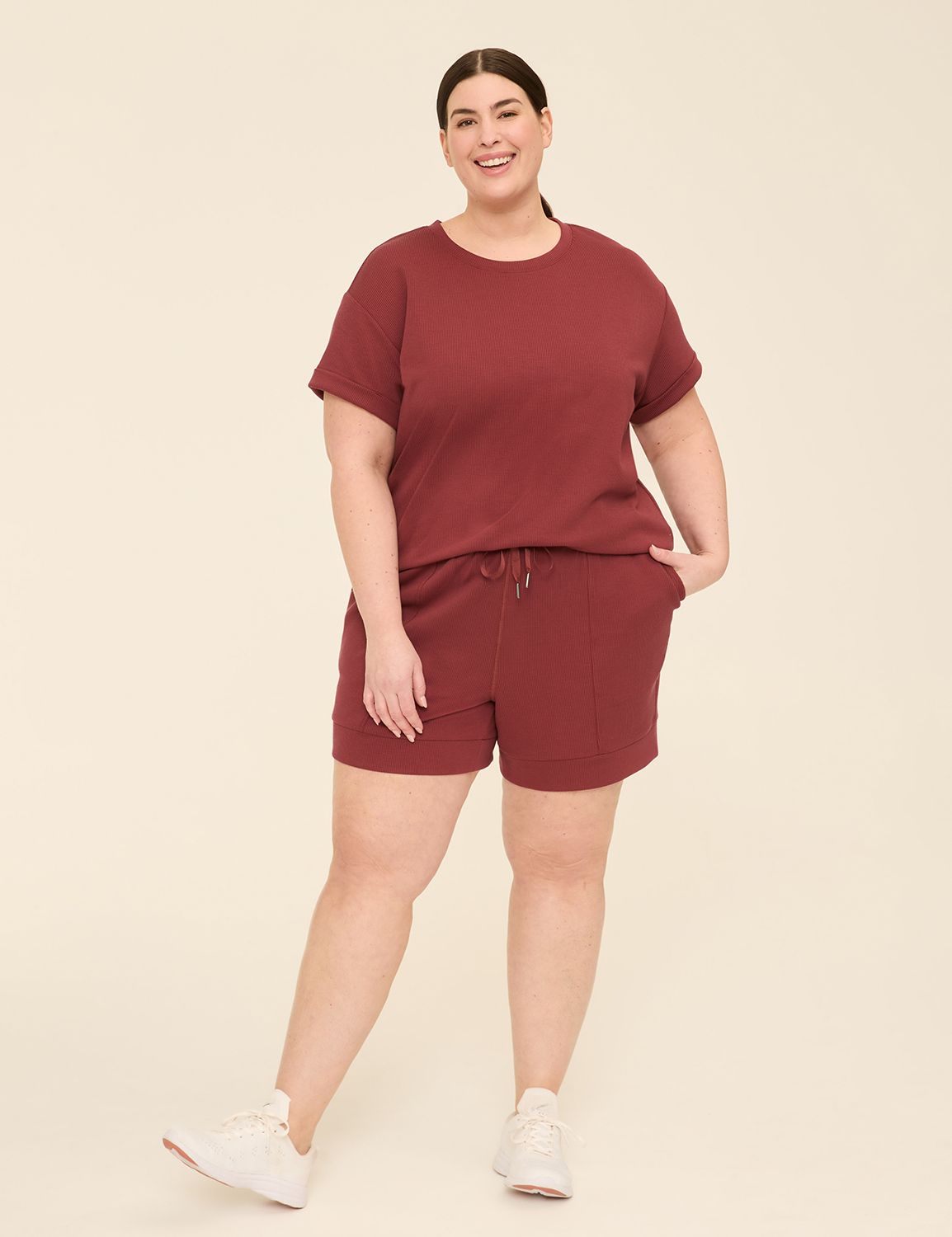 LIVI Mid Rise Journey Rib Short F 1 Product Image 3