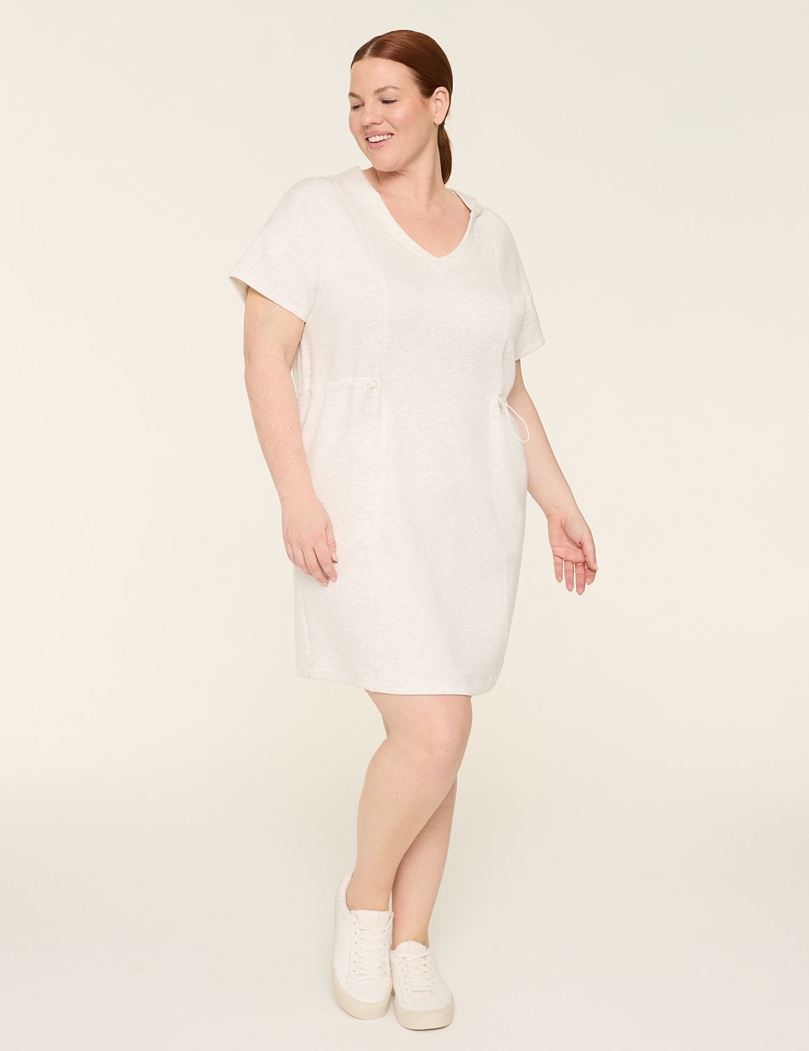 LIVI Journey Cinched-Waist Hooded Dress