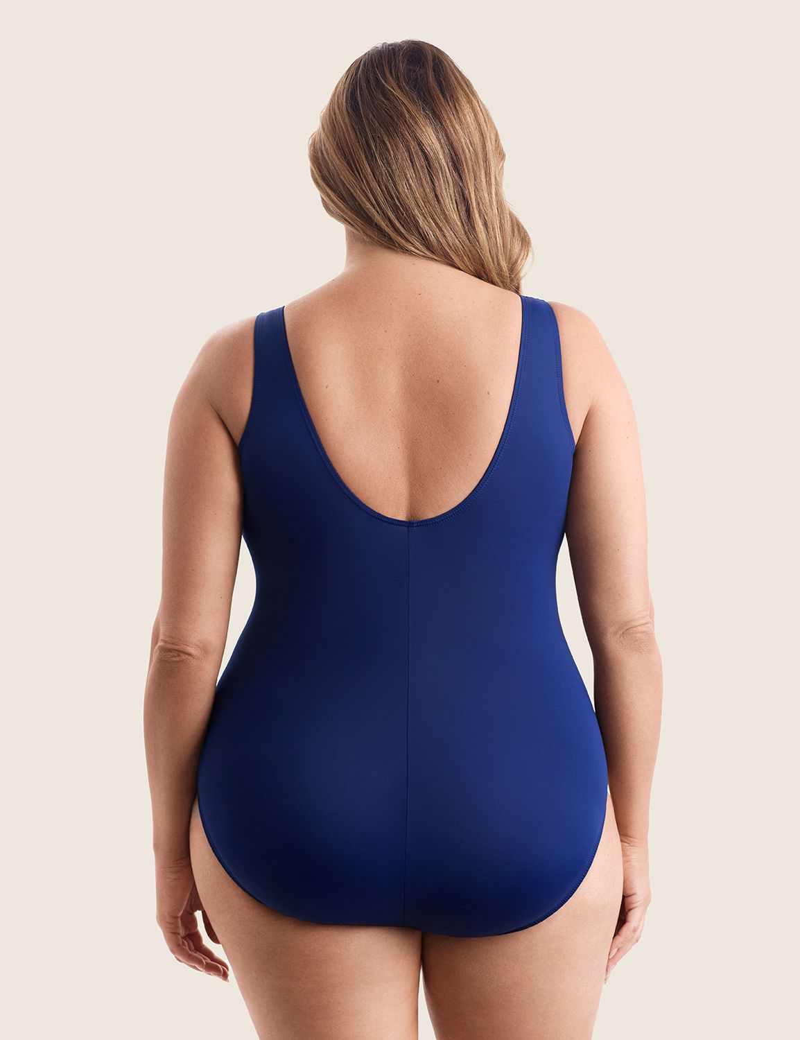 Plus Size | Longitude by Mimi Flamingo - Fan Tank One Piece